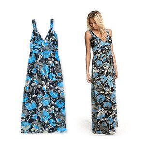 Urban Outfitters Kimchi & Blue Maxi Floral Tropical Summer Sun Dress Whimsitwee